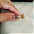 Brinco Argola Cravejada Com 06 Fileiras de Zircônias Coloridas Com Banho em Ouro 18K - Imagem 2