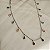 Choker Mini Esferas Com Gotinhas em Zircônias Coloridas com Banho em Ródio Branco - Imagem 1