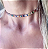 Choker Riviera com Zircônias Coloridas Banho em Ródio Branco - Imagem 1
