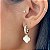 Brinco Argola Click Virginia Com Zircônias  Com Banho em Ouro 18K - Imagem 1