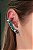 Brinco Ear Cuff  Ródio Branco - Imagem 4