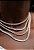 Choker Riviera Zircônias Baguete Dourada - Imagem 2