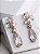 Brinco Gotas Cristal Dourado - Imagem 1