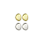 Brinco Oval Dourado - Imagem 1