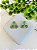 Brinco Flor Com Gotas Verde - Imagem 1