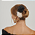 Pente Coque Flor Bege - Imagem 2