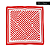Lenço Red Stripes 70x70cm - Imagem 1
