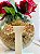 Conjunto anel e brinco Flor Cravejado Dourado - Imagem 3