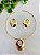 Conjunto Choker Aro Orgânico  Dourado - Imagem 1