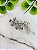 Broche Flores Cristal Prata - Imagem 1