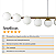 Lustre Pendente Figo OURO - 9 Globos Esfera de Vidro Branco - Imagem 6