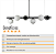 Lustre Pendente Figo PRETO - 6 Globos Esfera de Vidro Branco - Imagem 6