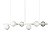 Lustre Pendente Figo BRANCO - 6 Globos Esfera de Vidro Branco - Imagem 1