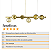 Lustre Pendente Figo OURO - 6 Globos Esfera de Vidro Âmbar - Imagem 6