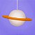 Luminaria Pendente Saturno Laranja - Imagem 3