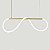 Lustre Design Moderno Rope 38w - Silicon LED 3000K - OURO - Imagem 2