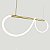 Lustre Design Moderno Rope 38w - Silicon LED 3000K - OURO - Imagem 4