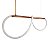 Lustre Design Moderno Rope 38w - Silicon LED 6000K - BRONZE - Imagem 3