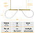 Lustre Design Moderno Rope 38w - Silicon LED 6000K - OURO - Imagem 6