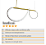 Lustre Design Moderno Rope 38w - Silicon LED 6000K - OURO - Imagem 7