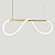 Lustre Design Moderno Rope 38w - Silicon LED 6000K - OURO - Imagem 2