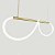 Lustre Design Moderno Rope 38w - Silicon LED 6000K - OURO - Imagem 4