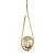Lustre Pendente ON DROP - DOURADO com globo de vidro âmbar - Imagem 3