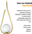 Lustre Pendente ON DROP - DOURADO com globo de vidro branco - Imagem 7