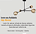 Lustre Lirio com 4 Globos Esfera de Vidro Ambar PRETO - Imagem 7