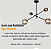 Lustre Lirio Preto com 4 Globos Esfera de Vidro Fume PRETO - Imagem 6