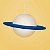 Luminaria Pendente Saturno Azul - Imagem 1