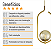 Kit 2 Pendentes Lustres On Clip DOURADO globo de vidro ÂMBAR - Imagem 5