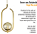 Kit 2 Pendentes Lustres On Clip DOURADO globo de vidro ÂMBAR - Imagem 6
