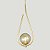 Kit 2 Pendente Lustre On Drop DOURADO globo de vidro AMBAR - Imagem 3