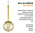Pendente Globo Esfera de Vidro 12cm - OURO - Vidro Âmbar - Imagem 5