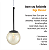 Pendente Globo Esfera de Vidro 12cm - PRETO - Vidro Âmbar - Imagem 6