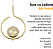 Pendente Lustre On Loop DOURADO com globo de vidro AMBAR - Imagem 7