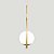 Pendente Lustre On Loop DOURADO com globo de vidro BRANCO - Imagem 7