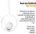 Pendente Lustre On Loop BRANCO com globo de vidro BRANCO - Imagem 7