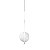 Pendente Lustre On Loop BRANCO com globo de vidro BRANCO - Imagem 3