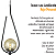 Lustre Pendente ON DROP - PRETO com globo de vidro âmbar - Imagem 5