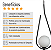 Lustre Pendente ON DROP - PRETO com globo de vidro branco - Imagem 4