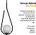 Lustre Pendente ON DROP - PRETO com globo de vidro branco - Imagem 5