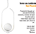 Kit 2  Pendentes Lustres On Clip BRANCO globo de vidro Branco - Imagem 8