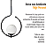 Pendente Lustre On Loop PRETO com globo de vidro - Imagem 6