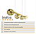 Lustre Pendente Figo OURO - 5 Globos Esfera de Vidro Âmbar - Imagem 6