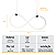 Lustre Knot Neon 40w - Silicon LED 3000K - PRETO - Imagem 7