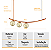 Lustre Pendente Katana BRONZE 3 Globos Esfera Vidro Âmbar - Imagem 5