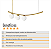 Lustre Pendente Katana OURO 3 Globos Esfera Vidro Branco - Imagem 6