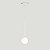 Lustre Pendente ON LY - BRANCO com globo de vidro Branco - Imagem 7